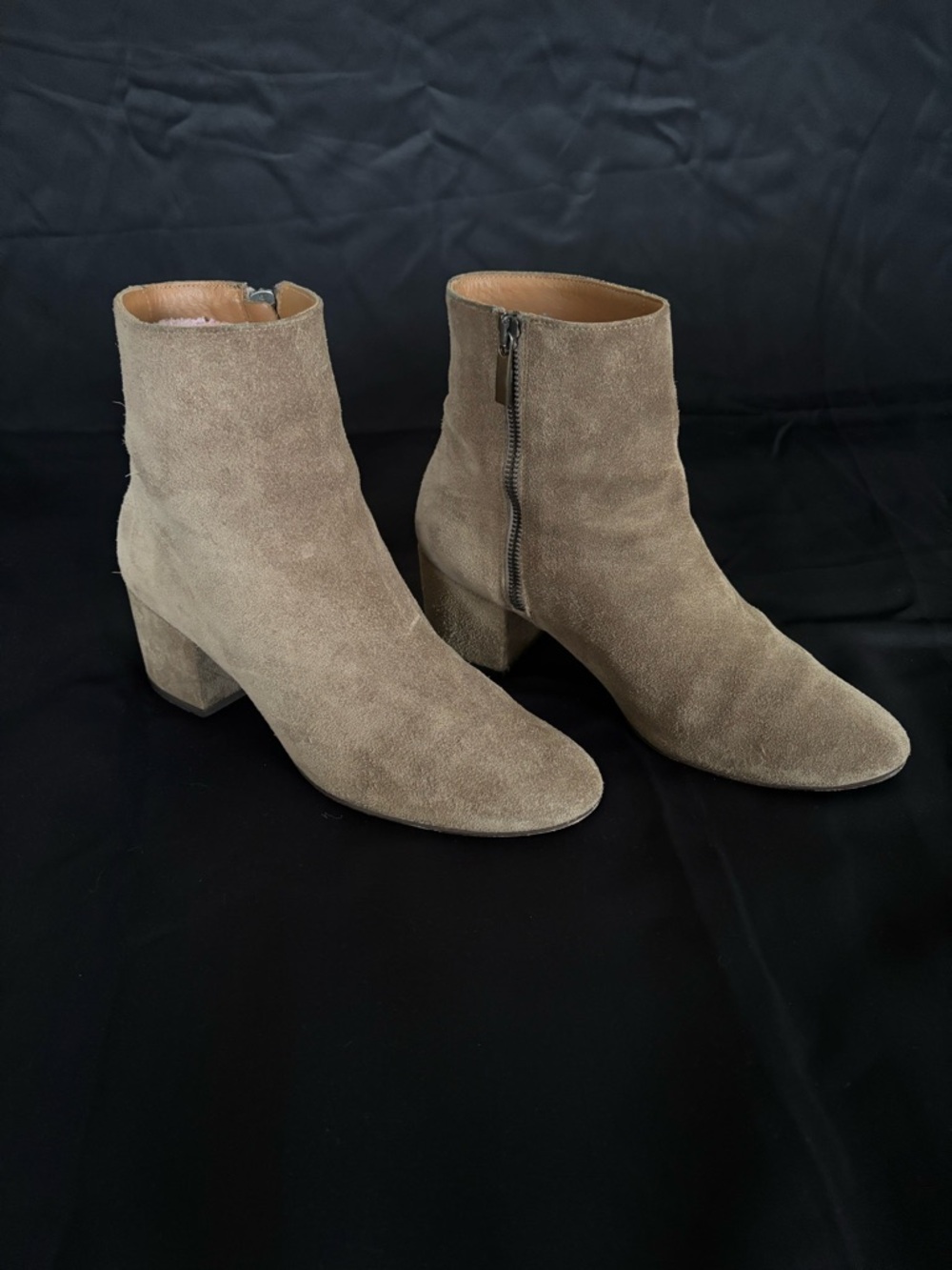 Thursday Women's Suede Ankle Boot in Taupe